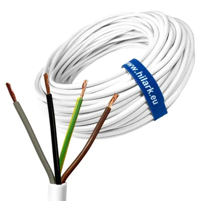 Image de Câble blanc H05VV-F 4×1,5 mm² 50m
