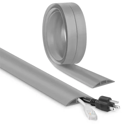 Produktbild von Kabelkanal Kabelführung Kabelschacht - Selbstklebend - 2 m - 30 x 10 mm - Grau