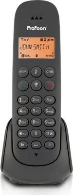 Produktbild von Profoon PDX600 - DECT-Telefon mit 1 Mobilteil, Schwarz