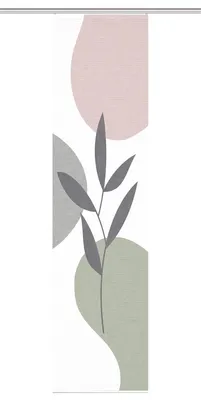 Produktbild von 84074 FRONDA Schiebegardine, recyceltem Polyester 245x60 cm