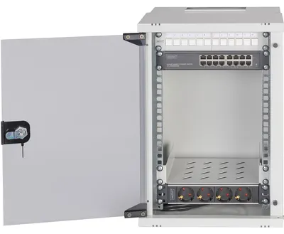 Productafbeelding van Digitus DN-49102-SET DIGITUS Netzwerk-Set 254 mm (10") - 9HE, 315x300 mm (BxT)we