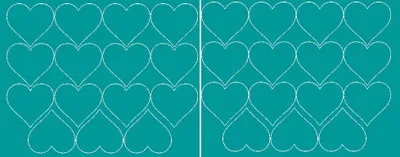Immagine prodotto di Adesivi a forma di cuore per San Valentino, 6 cm, 30 pezzi, turchese brillante