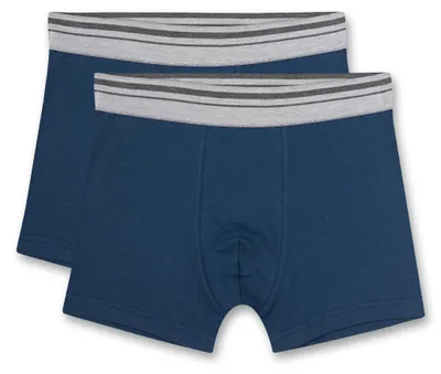 Produktbild von Sanetta 2er Pack Jungen Hipshort Blau Unifarben