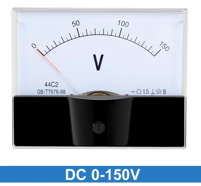 Produktbild von DC 0-150V Analog Platte Spannungsmesser Volt Meter 44C2 1,5% Fehler Marge DE de
