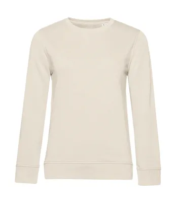 Produktbild von B&C Damen Pullover Rundhals Pulli Sweater Sweatshirt Langarmshirt, Größe:S, Farbe:Off White