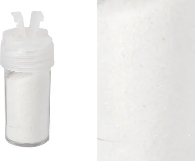 Produktbild von Glitzerpulver 10g in Dose mit Streudeckel, Farbauswahl:weiß 029