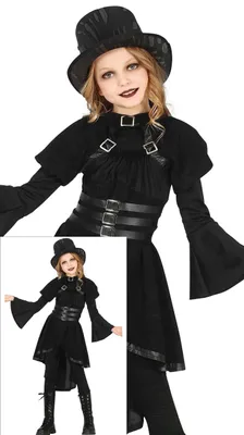 Produktbild von Dark Gothic Girl Kostüm 10-12 Jahre