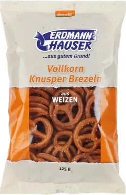 Produktbild von ErdmannHAUSER - demeter Weizenvollkornknusperbrezeln - 125g