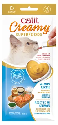 Productafbeelding van Catit Creamy Superfood Likpasta voor katten, zalm, quinoa, spirulina