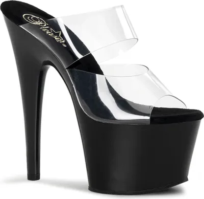 Produktbild von ADORE-702 Damen Slipper von Pleaser, Transparent  , EU 36, US 6