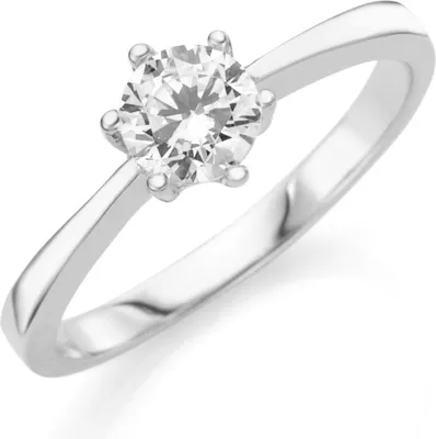 Produktbild von Ring Smart Jewel bezaubernd und klassisch, Zirkonia Stein, Silber 925 Weiss 54
