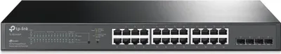 Produktbild von TP-Link JetStream TL-SG2428P V5 - Switch - L2+ - Smart - 24 x 10/100/1000 (PoE+) + 4 x Gigabit SFP - an Rack montierbar - PoE+ (250 W)