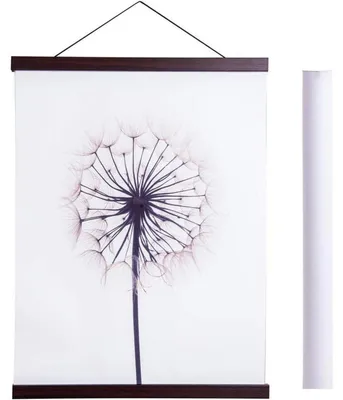 Produktbild von Posterleiste Magnetisch Holz Nussbaum 100 cm