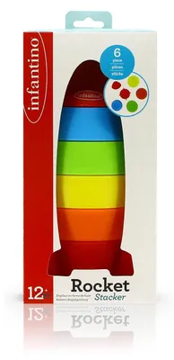 Produktbild von Raketen-Stapelspielzeug für Kleinkinder - Stapelspaß und entwicklungsförderndes Spiel