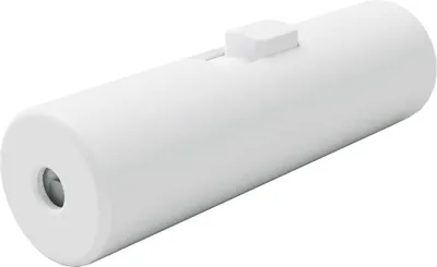 Immagine prodotto di Creative-Cables Interruttore unipolare a tirante cilindrico con morsetto di terra (Bianco, Ø 25 mm, lunghezza 72,5 mm) – Compatibile con cavi 2x0,75 e 3x0,75 – Corpo in termoplastica