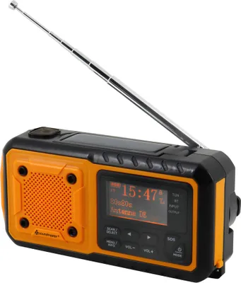Produktbild von SOUNDMASTER Digitales Kurbelradio mit LED-Licht, Solarpanel und Bluetooth
