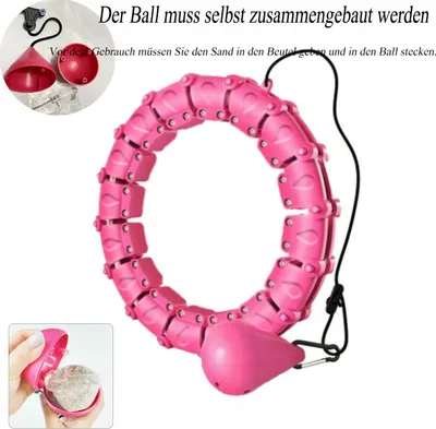 Produktbild von Heikoeco®24 Knoten,Smart Fitness Reifen nicht fallen, Bauch Fitness Fitness Reifen für Erwachsene, Kinder, 2 in 1 Fitness und Massage