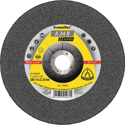 Immagine prodotto di Dischi per sgrossatura Klingspor A 24 R, 230 x 6 x 22,23 mm, angolati, 10 pezzi