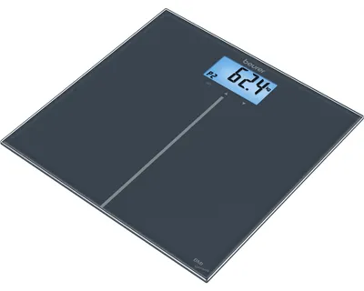 Obrázek produktu pro BEURER Osobní váha b.180kg 100gČástečně skleněný LCD displej BMI černý GS 280 GENIUS BMI