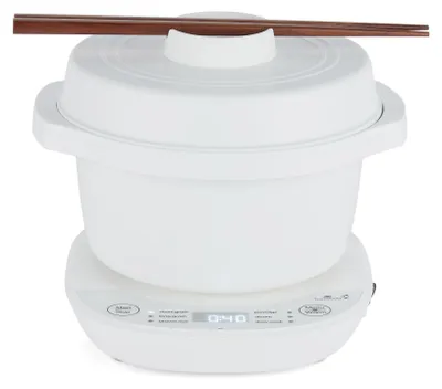 Mini-Donburi-Reiskocher, 0,18 l, Fuzzy-Logik, Keramikschale, LED-Display
