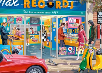 Produktbild von Falcon de luxe Falcon - The Record Shop (1000 Teile), 1000 Stück(e), Landschaft, 12 Jahr(e)