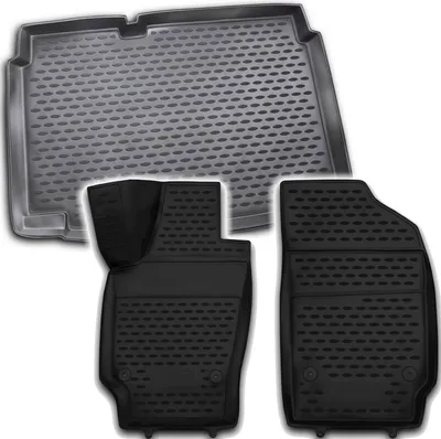 Produktbild von Gummi Kofferraumwanne + Fußmatten Set für VW Polo 6R, Bj. 12/2009-2017