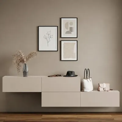 Produktbild von Flur Möbel Garderobe Hängeschrank 160cm doppelt Kaschmir