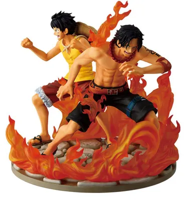 Productafbeelding van One Piece Dramatic Memories Ichibansho-figuur van Ace & Ruffy, 15 cm