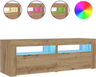 Obrázek produktu pro Noční stolky 2 ks s LED osvětlením dub artisan 60 x 35 x 40 cm