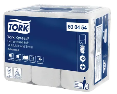 Produktbild von TORK Xpress Multifold Handtuchpapier 212 x 320 mm W-Falz 6 x 200 Blatt