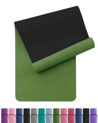 Immagine prodotto di Tappetino da yoga Antiscivolo in TPE, 183x61x0,6 cm, con tracolla, ideale per Pilates