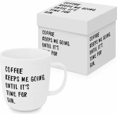 Obrázek produktu pro PPD Coffee & Gin Matte Mug, v dárkovém balení, hrnek, šálek na čaj, hrnek na kávu, 400 ml, 604547