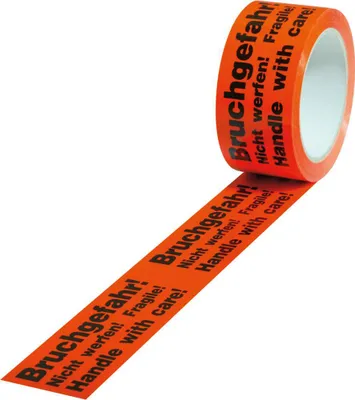 Produktbild von Warnklebeband orange Bruchgefahr