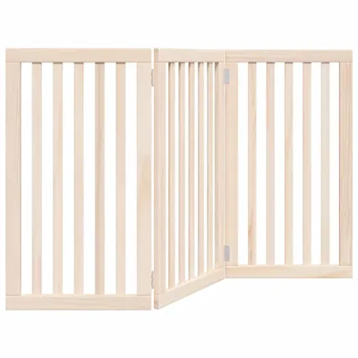 Immagine prodotto di vidaXL Recinto pieghevole per cani 3 pannelli 150 cm in legno di pioppo