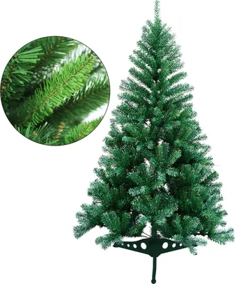 Produktbild von Faziango 120cm Künstlicher Weihnachtsbaum mit 220 Spitzen PVC, Tannenbaum mit Ständer, Christbaum Kunstbaum Grün