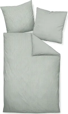 Produktbild von Janine Edelflanell Kissenhülle Kiss.  40x80 1 teilig  Chinchilla S 78060-46-602 salbeigrün