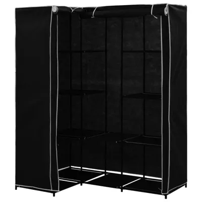 Immagine prodotto di Armadio Angolare Nero 130x87x169 cm