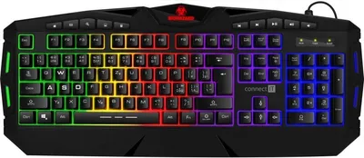 Produktbild von Tastatur Connect IT BIOHAZARD (CZ + SK) Gaming, verkabelt, hintergrundbeleuchtet