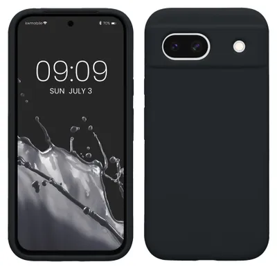 Produktbild von kwmobile Handyhülle für Google Pixel 8a Hülle, für Pixel 8a Case - Hülle Silikon - kabelloses Laden - Heidelbeerblau