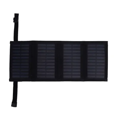 Immagine prodotto di Caricatore a pannello solare, 20 W, 5,5 V, pieghevole, portatile, forte potenza in uscita, caricatore solare per la ricarica di telefoni cellulari all'aperto, MP04B