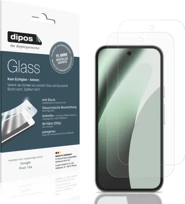 Immagine prodotto di 2x Pellicola Protettiva per Google Pixel 10a Protezione opaco Vetro Flessibile 9H dipos