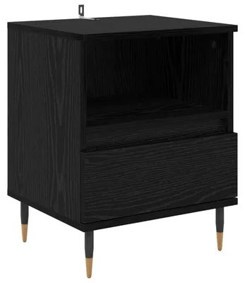 Image de Cabinet de chevet Chêne noir 40 x 35 x 50 cm Bois d'ingénierie