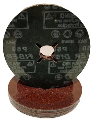 Produktbild von Fiberscheibe 125 mm Schleifpapier Körnung 120 - 10 Stück