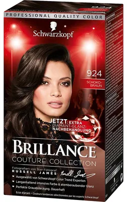 Produktbild von SCHWARZKOPF BRILLANCE Couture Collection 924 Schokobraun Stufe 3 143ml