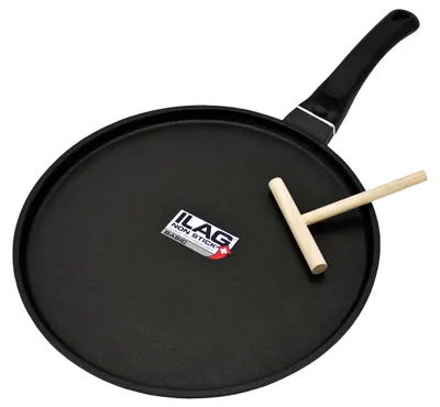 Produktbild von Kopf Crepespfanne Marra (Aluguss, 28 cm, ILAG Beschichtung, Induktion) inkl. Teigverteiler