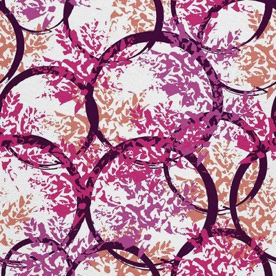 Produktbild von OUTDOOR DEKOSTOFFE OXFORD - Motiv lila Kreise I DX343