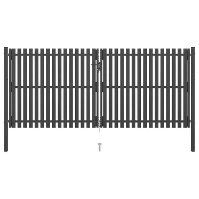 Obrázok produktu pre Záhradná brána z ocele 400x150 cm antracitová