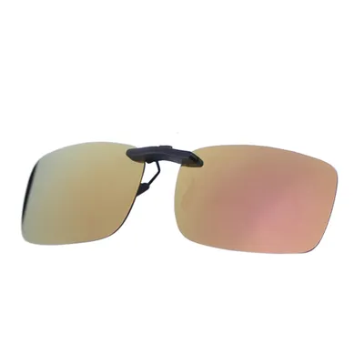 Produktbild von Tragbare polarisierte verspiegelte UV400-Clip-on-Linsen-Sonnenbrille zum Autofahren und Angeln – Lila