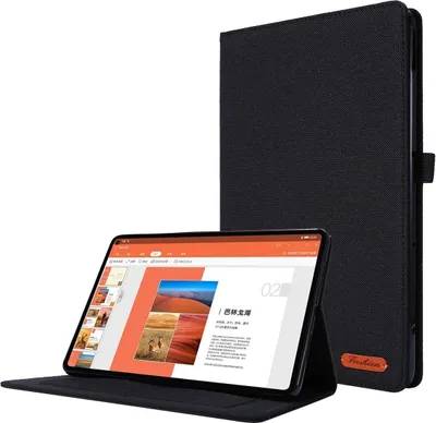 Zdjęcie produktu dla Etui na tablet König Design kompatybilne z Lenovo Tab P11 Pro 11.5 2023 Fabric Smart Cover Case Black