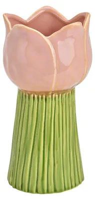 Image de Vase tulipe en porcelaine